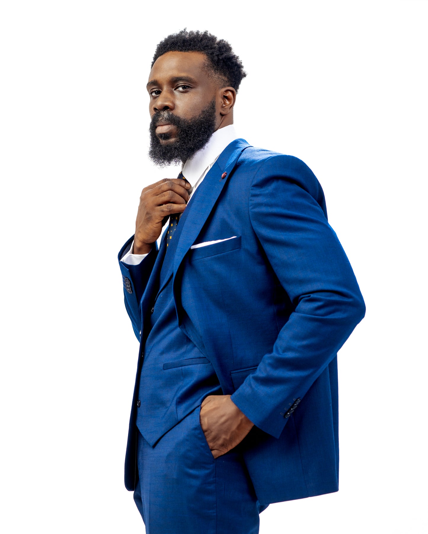 Blue three-Piece suit