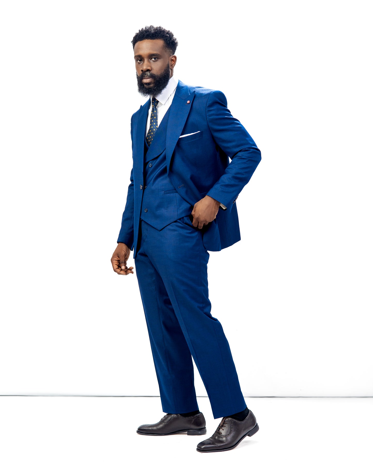 Blue three-Piece suit