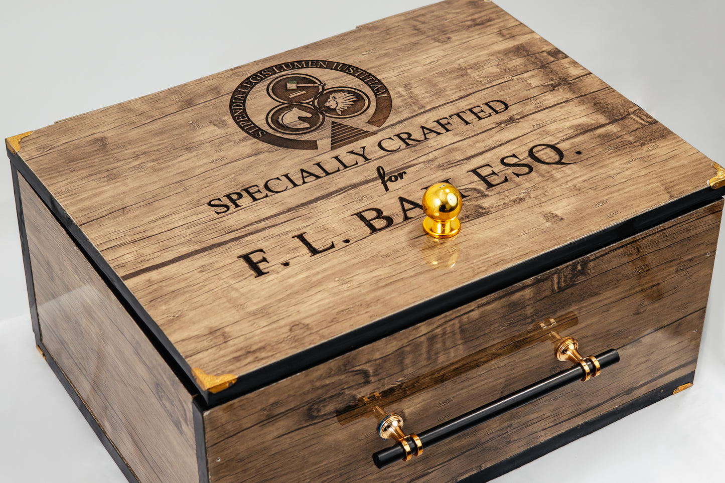 Wooden Wig Storage Box